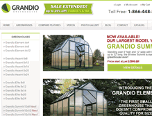 Tablet Screenshot of grandiogreenhouses.com